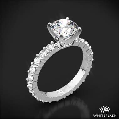 18k White Gold Diamonds for an Eternity Diamond Engagement Ring