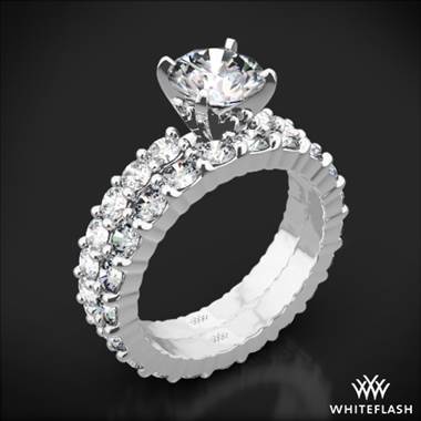 18k White Gold Diamonds for an Eternity Diamond Wedding Set