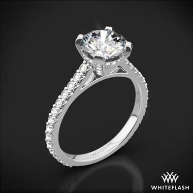 18k White Gold Elena Diamond Engagement Ring