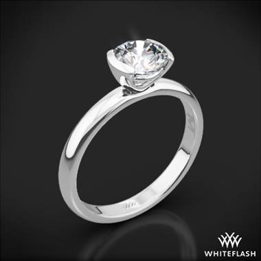 18k White Gold Eternal Love Solitaire Engagement Ring