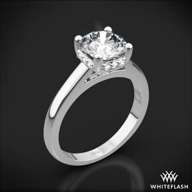 18k White Gold Full of Surprises Solitaire Engagement Ring