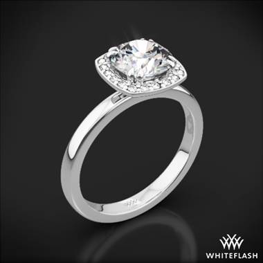 18k White Gold Guinevere Solitaire Engagement Ring