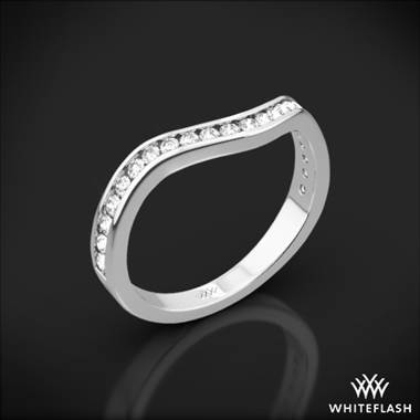 18k White Gold Iris Diamond Wedding Ring