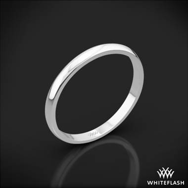 18k White Gold Knife-Edge Wedding Ring