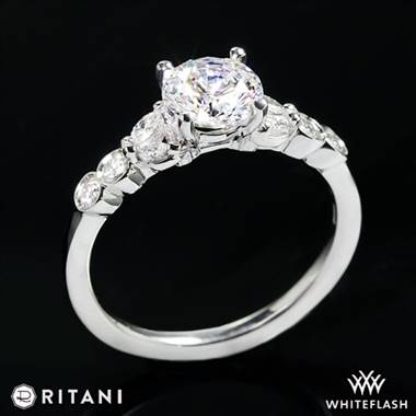 18k White Gold Ritani 1RZ1508  Diamond Engagement Ring
