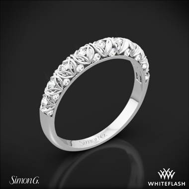 18k White Gold Simon G. LP1582-B Duchess Diamond Wedding Ring