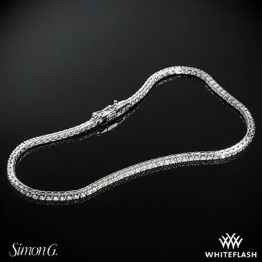 18k White Gold Simon G. MB1557 Caviar Diamond Bracelet