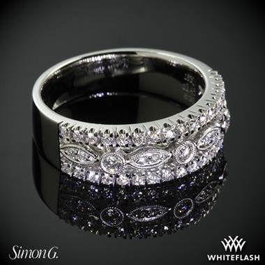 18k White Gold Simon G. MR1174 Duchess Right Hand Ring