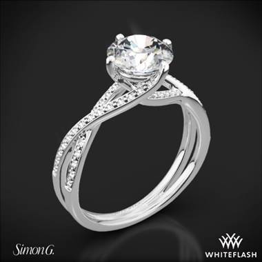 18k White Gold Simon G. MR1394 Fabled Diamond Engagement Ring