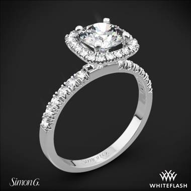 18k White Gold Simon G. MR2132 Passion Diamond Engagement Ring