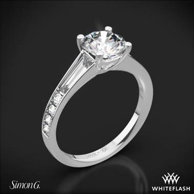 18k White Gold Simon G. MR2220 Duchess Diamond Engagement Ring