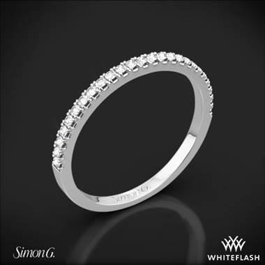 18k White Gold Simon G. MR2459 Passion Diamond Wedding Ring