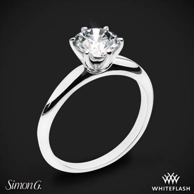 18k White Gold Simon G. MR2948 Solitaire Engagement Ring