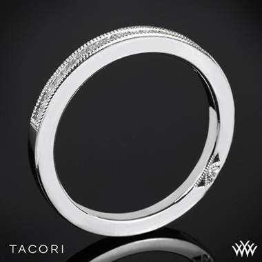 18k White Gold Tacori 2756B-1 Simply Tacori Straight Diamond Wedding Ring