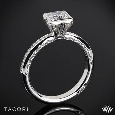 18k White Gold Tacori 301-2.5PR Starlit Princess Channel-Set Diamond Engagement Ring
