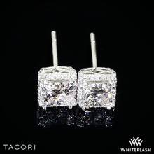 18k White Gold Tacori FE 643 PR 5.5 Dantela Diamond Earrings to Hold 1ctw - Settings Only | Whiteflash