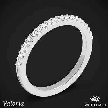 18k White Gold Valoria Cathedral Matching Diamond Wedding Ring