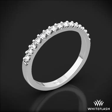 18k White Gold Valoria Petite Shared Prong Diamond Wedding Ring