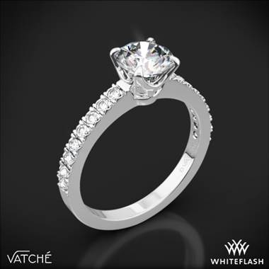 18k White Gold Vatche 1003 5th Ave Pave Diamond Engagement Ring