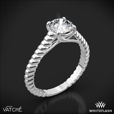 18k White Gold Vatche 1500 Splendor Solitaire Engagement Ring