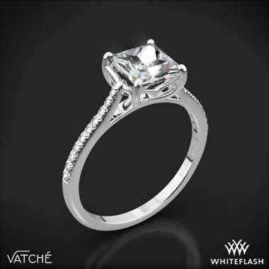 18k White Gold Vatche 1504 Alegria Pave Diamond Engagement Ring