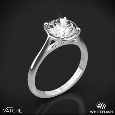 18k White Gold Vatche 1508 Venus Solitaire Engagement Ring