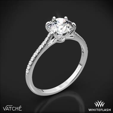 18k White Gold Vatche 1514 Felicity Pave Diamond Engagement Ring
