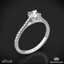 18k White Gold Vatche 1535 Melody Diamond Engagement Ring | Whiteflash