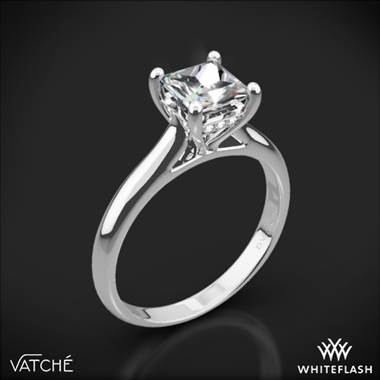 18k White Gold Vatche 188 Caroline Solitaire Engagement Ring for Princess