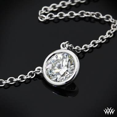 18k White Gold Verismo Diamond Pendant - Setting Only