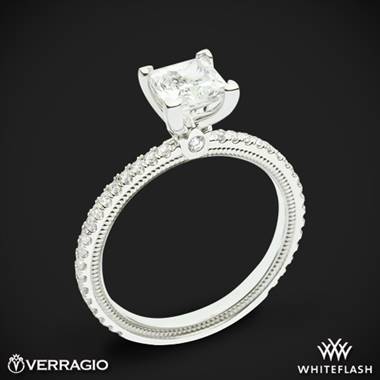 18k White Gold Verragio Tradition TR120P4 Diamond 4 Prong Engagement Ring