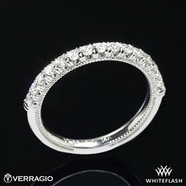 18k White Gold Verragio V-951-W2.0 Renaissance Diamond Wedding Ring
