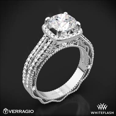 18k White Gold Verragio Venetian Lace AFN-5007CU-4 Diamond Engagement Ring