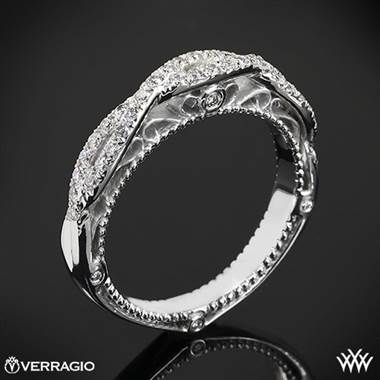18k White Gold Verragio Venetian Lido AFN-5005W-2 Diamond Wedding Ring
