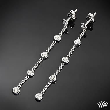 18k White Gold "Whiteflash by the Yard" Diamond Earrings