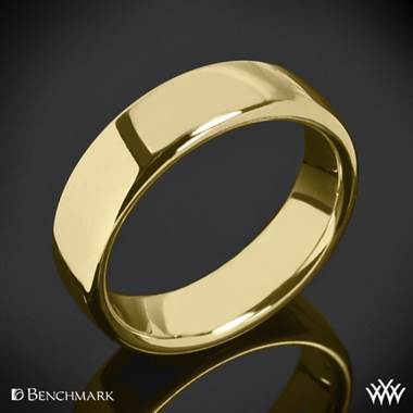 18k Yellow Gold 6.5mm Benchmark European Comfort Fit Wedding Ring