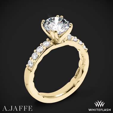 18k Yellow Gold A. Jaffe ME1401Q Classics Diamond Engagement Ring
