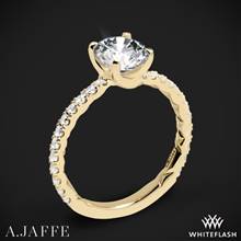 18k Yellow Gold A. Jaffe ME1850Q Classics Diamond Engagement Ring | Whiteflash