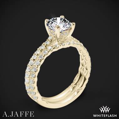 18k Yellow Gold A. Jaffe ME1853Q Classics Diamond Wedding Set