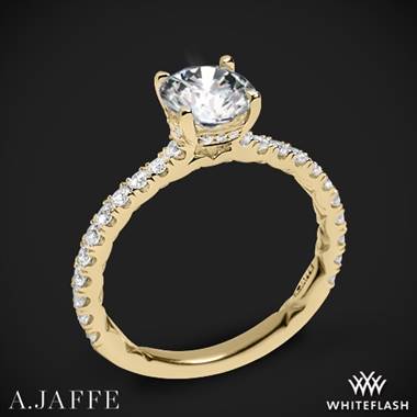 18k Yellow Gold A. Jaffe ME1865Q Classics Diamond Engagement Ring