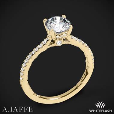 18k Yellow Gold A. Jaffe ME2029Q Classics Diamond Engagement Ring