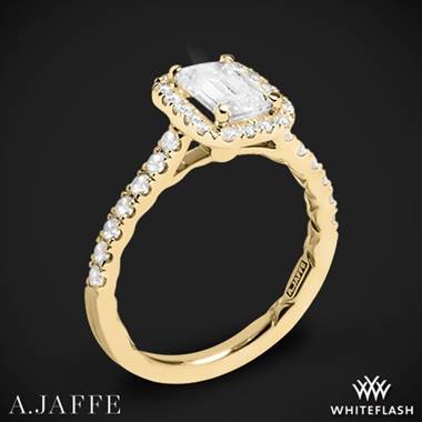 18k Yellow Gold A. Jaffe ME2051Q Seasons of Love Halo Diamond Engagement Ring