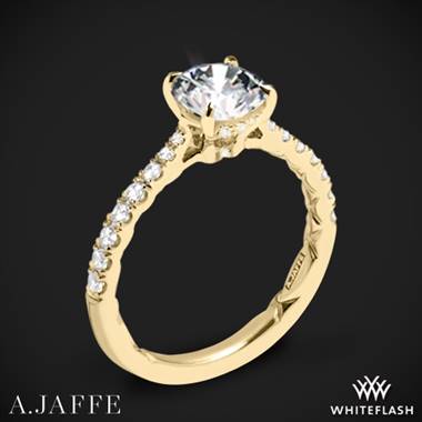 18k Yellow Gold A. Jaffe ME2141Q Diamond Engagement Ring