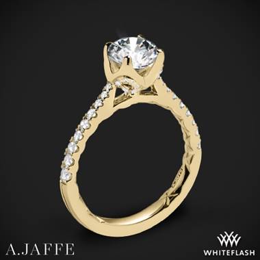 18k Yellow Gold A. Jaffe ME2252Q  Diamond Engagement Ring