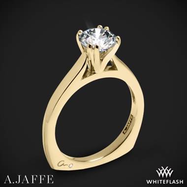 18k Yellow Gold A. Jaffe MES166 Classics Solitaire Engagement Ring