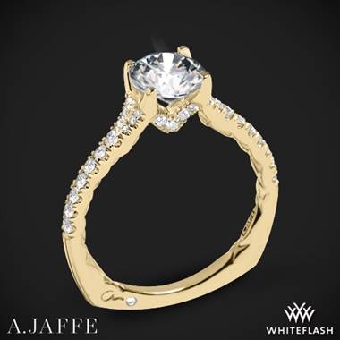 18k Yellow Gold A. Jaffe MES742QB Classics Diamond Engagement Ring