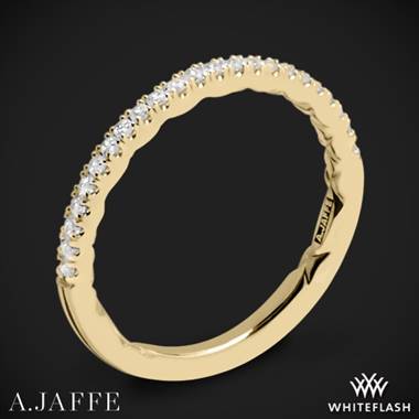 18k Yellow Gold A. Jaffe MR2053Q Diamond Wedding Ring