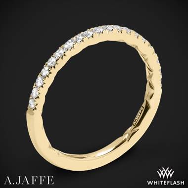 18k Yellow Gold A. Jaffe MR2175Q Classics Diamond Wedding Ring