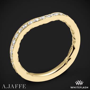 18k Yellow Gold A. Jaffe MR2256Q Diamond Wedding Ring