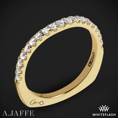 18k Yellow Gold A. Jaffe MRS576 Metropolitan Diamond Wedding Ring